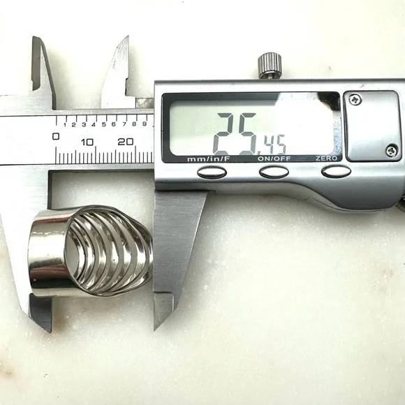 Boho Magic Curved Multi Layer Sterling Silver Full Finger Statement Ring - Picture 11 of 16